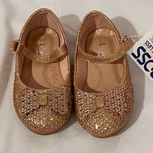 Rose gold dressy shoes